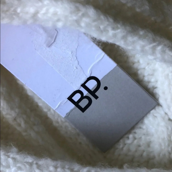 NWT BP Nordstrom XS Oversized V Neck Cable Tunic Sweater Tunic Pullover Cream - Picture 6 of 7